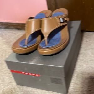 Prada wedge sandals